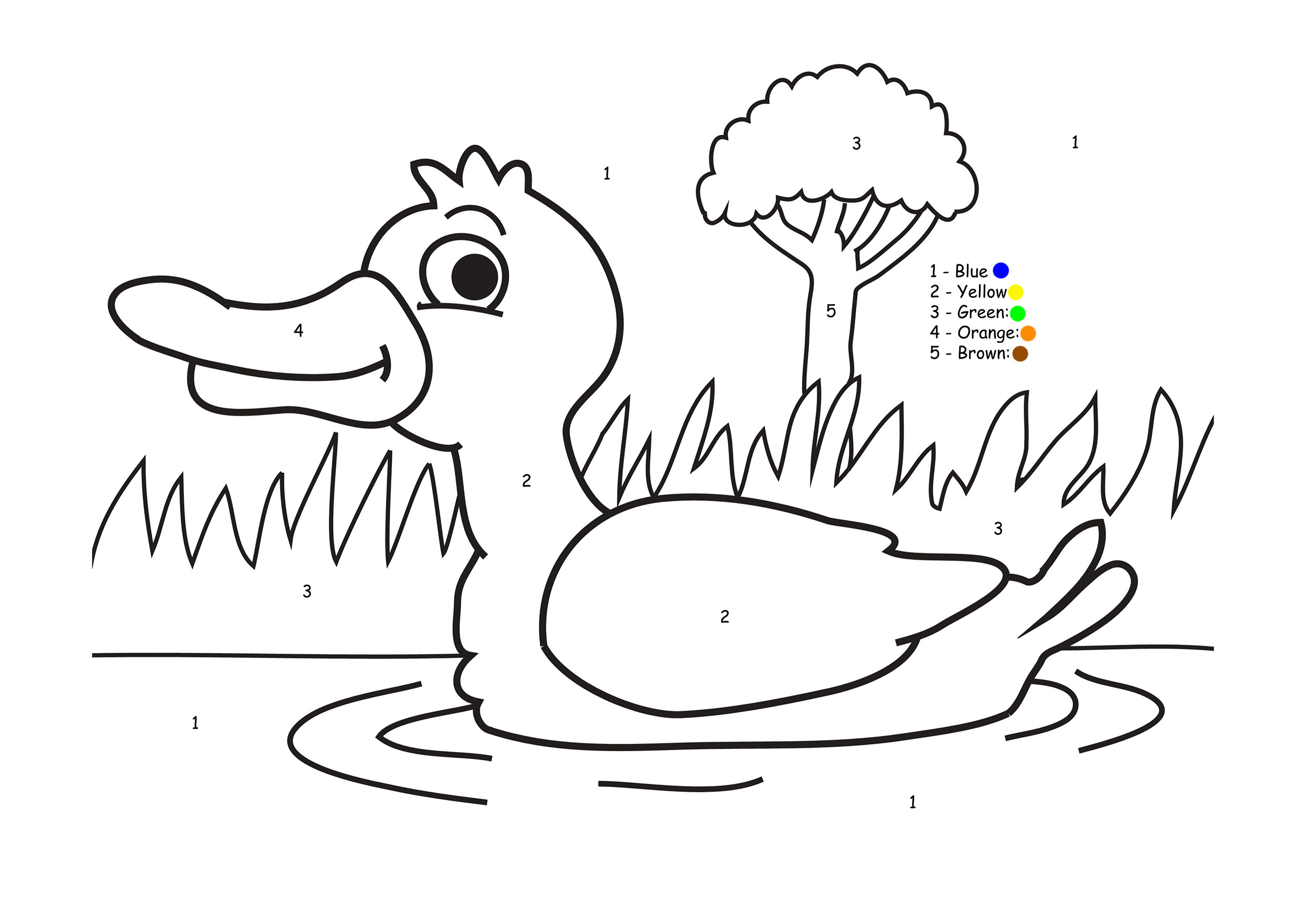 color by number christmas - coloring pages for kids