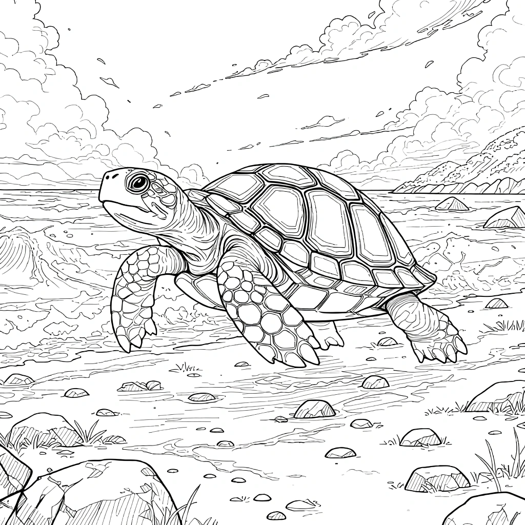turtle coloring pages - free coloring pages