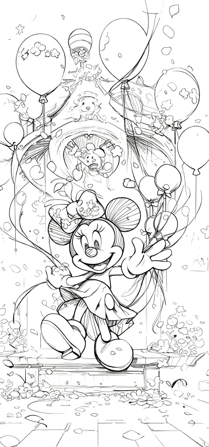 coloring pages mickey and minnie mouse - coloring sheets