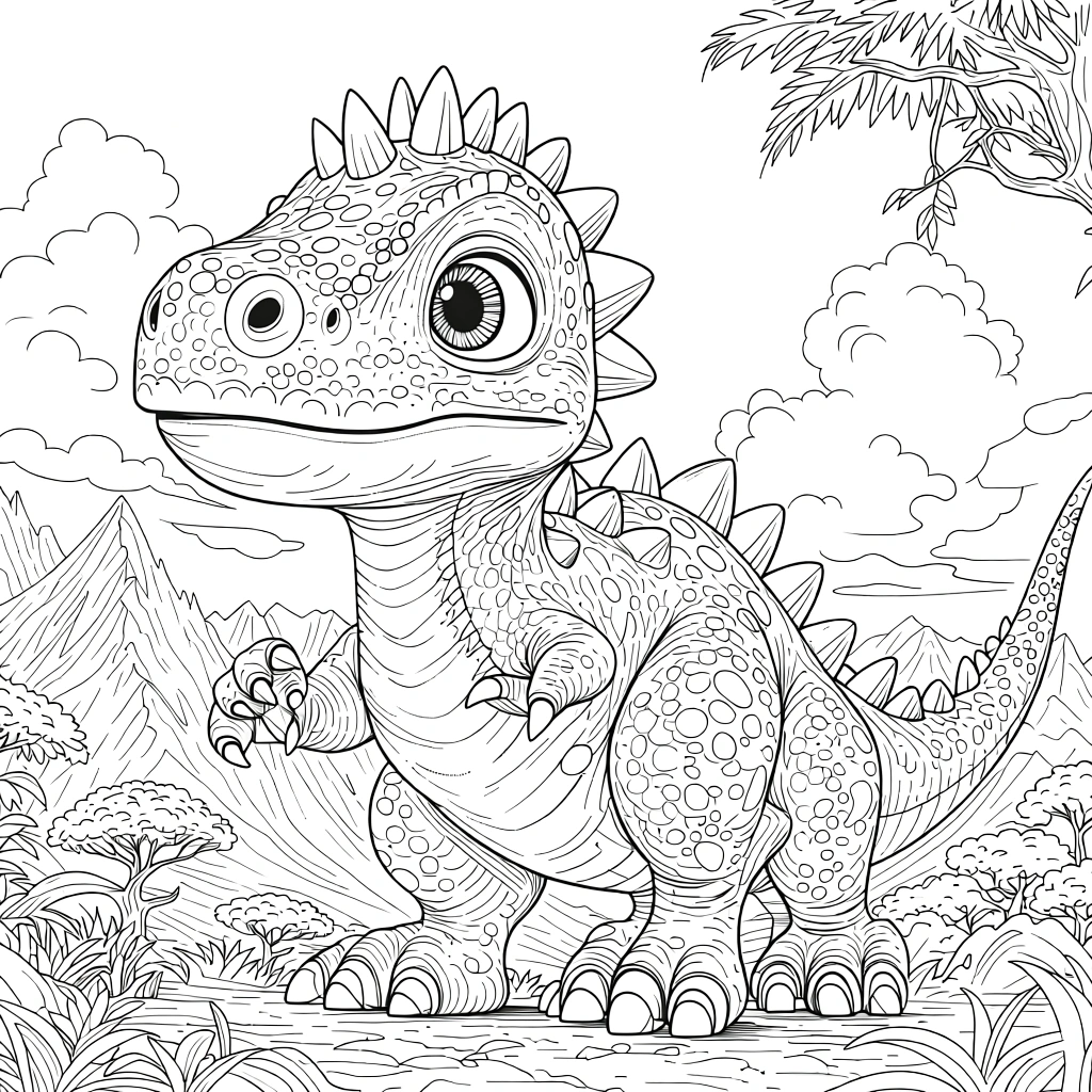 printable dinosaur coloring pages - free coloring pages