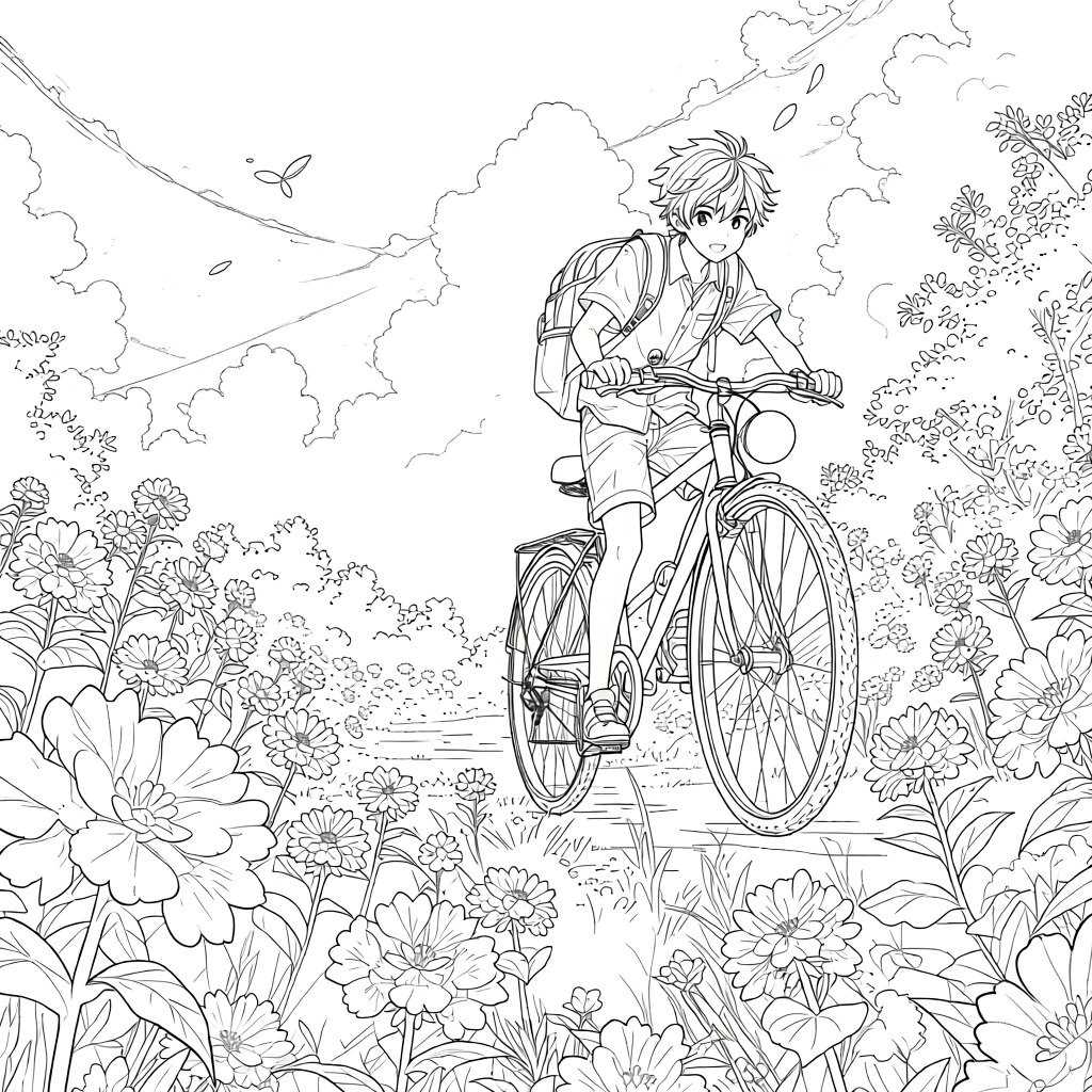 spring color pages - coloring page