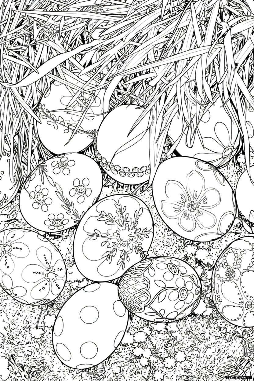 easter bunny coloring book pages - coloring book