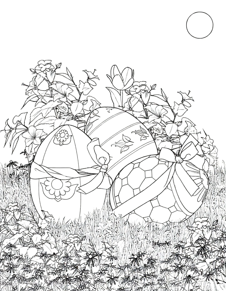 printable easter coloring pages - adult coloring pages