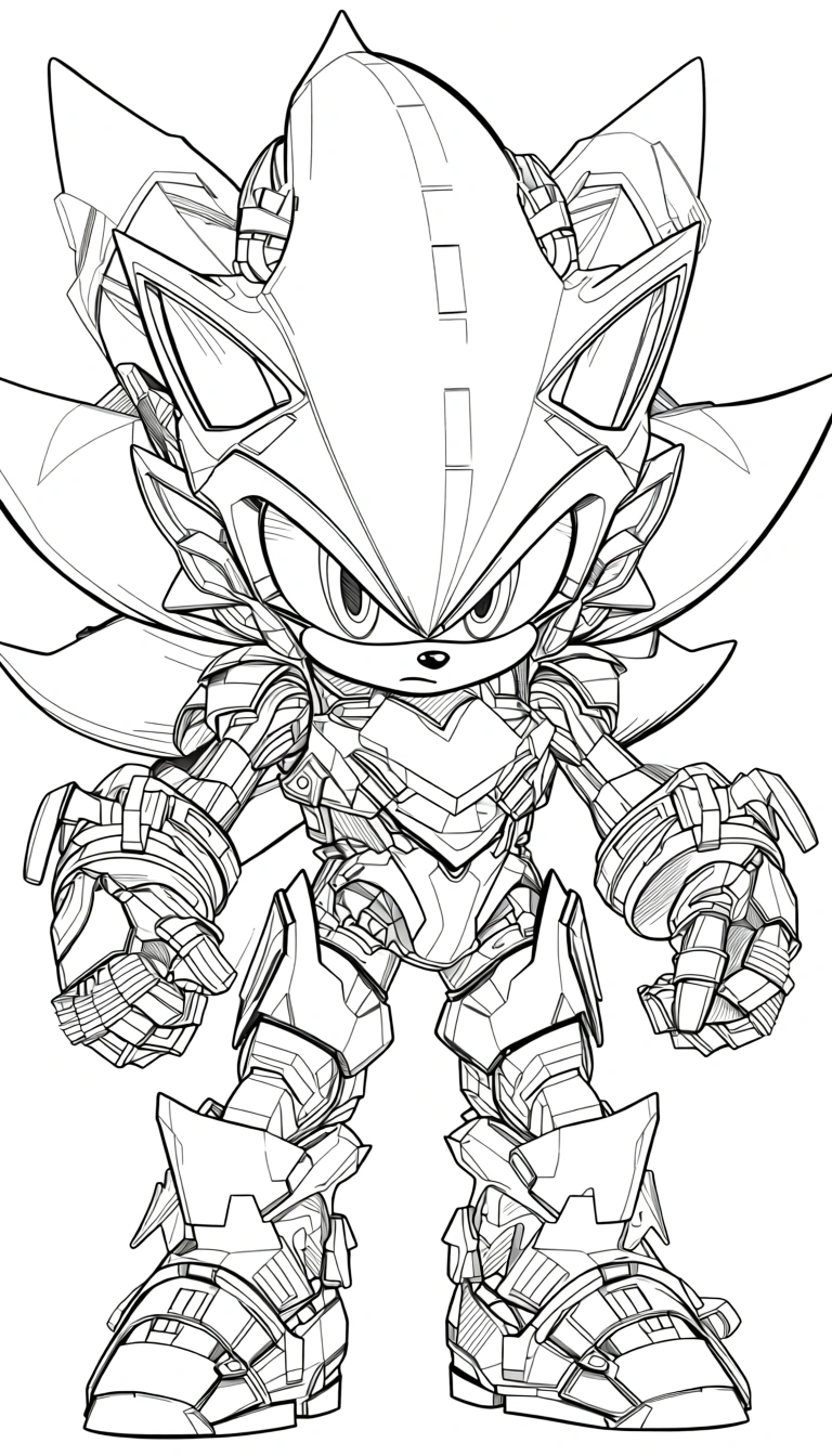 sonic and shadow coloring pages - adult coloring pages