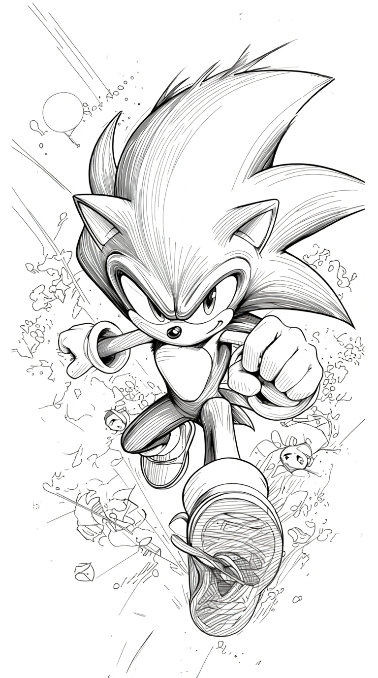 coloring pages sonic - coloring books