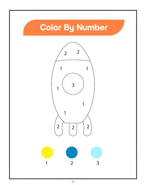 color by number game - cute coloring pages for kids