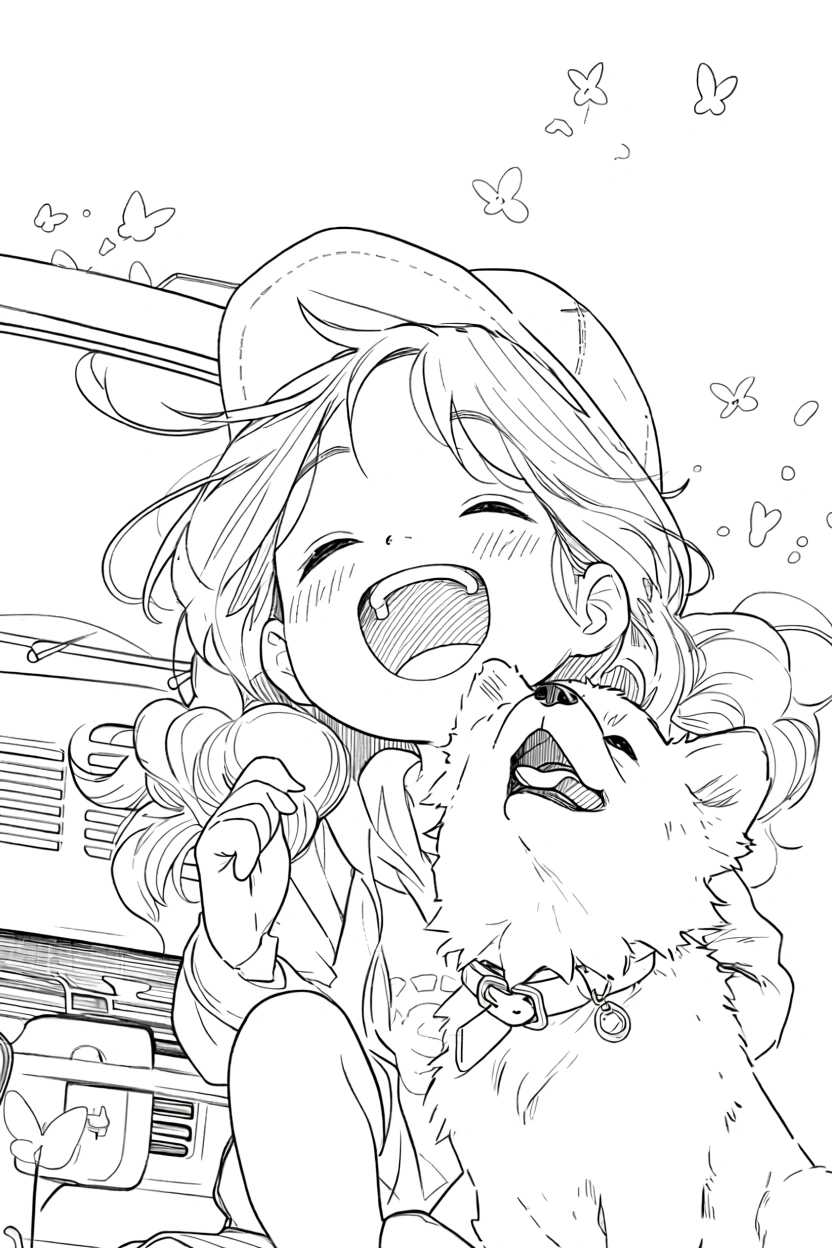 coloring anime pages - free printable coloring pages