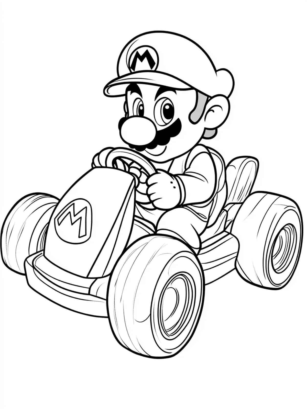 mario coloring page - adult coloring pages