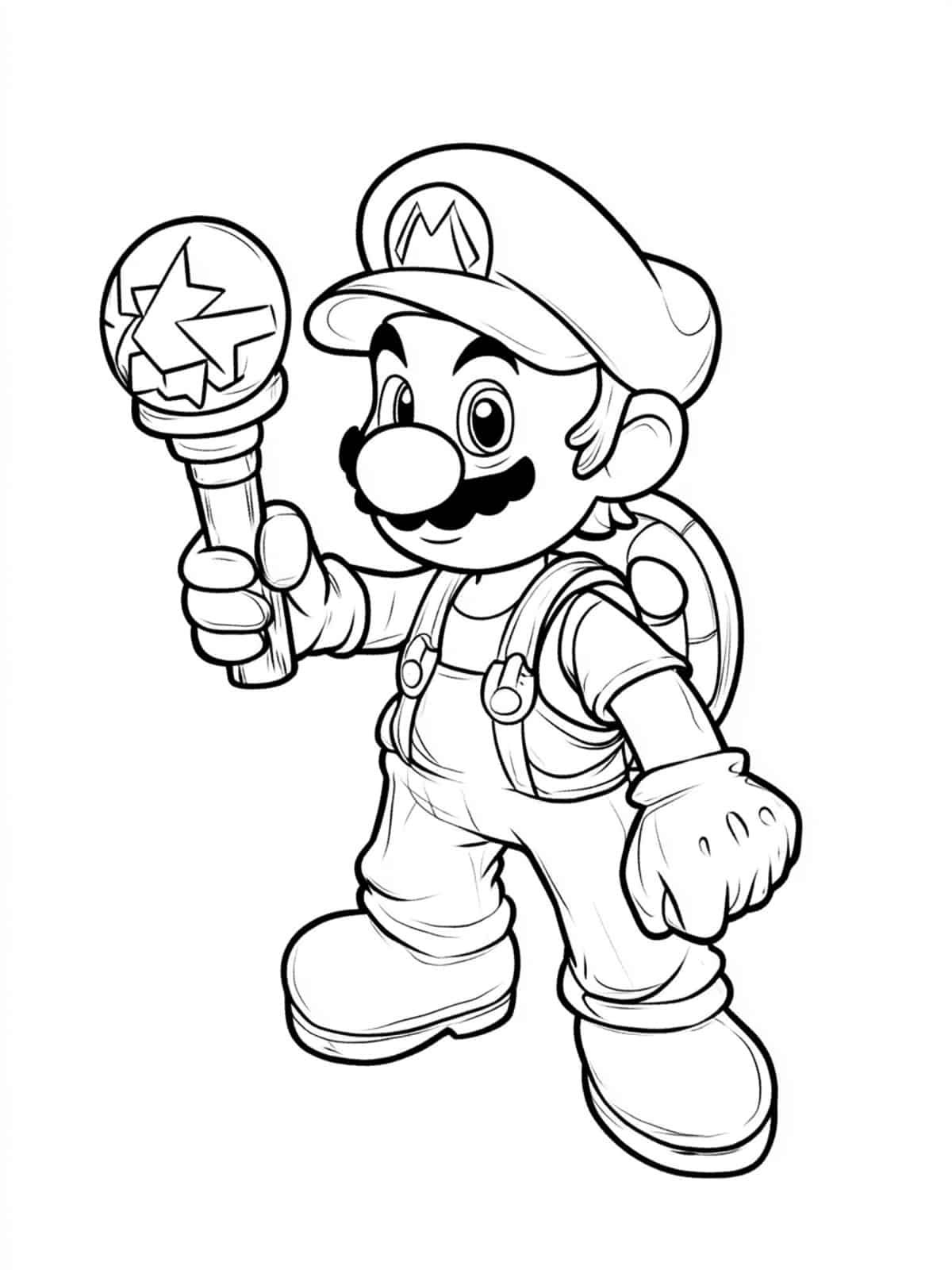 super mario coloring page - coloring pages free