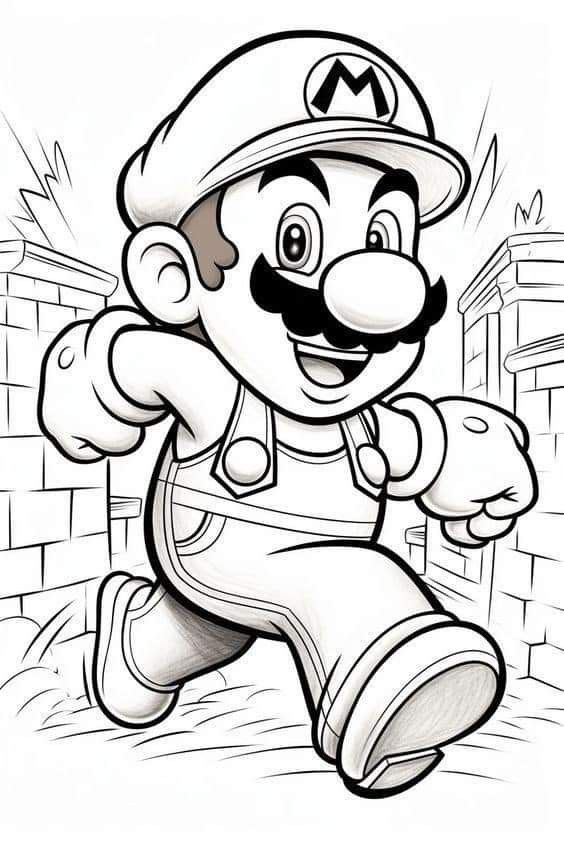 super mario coloring pages - coloring book
