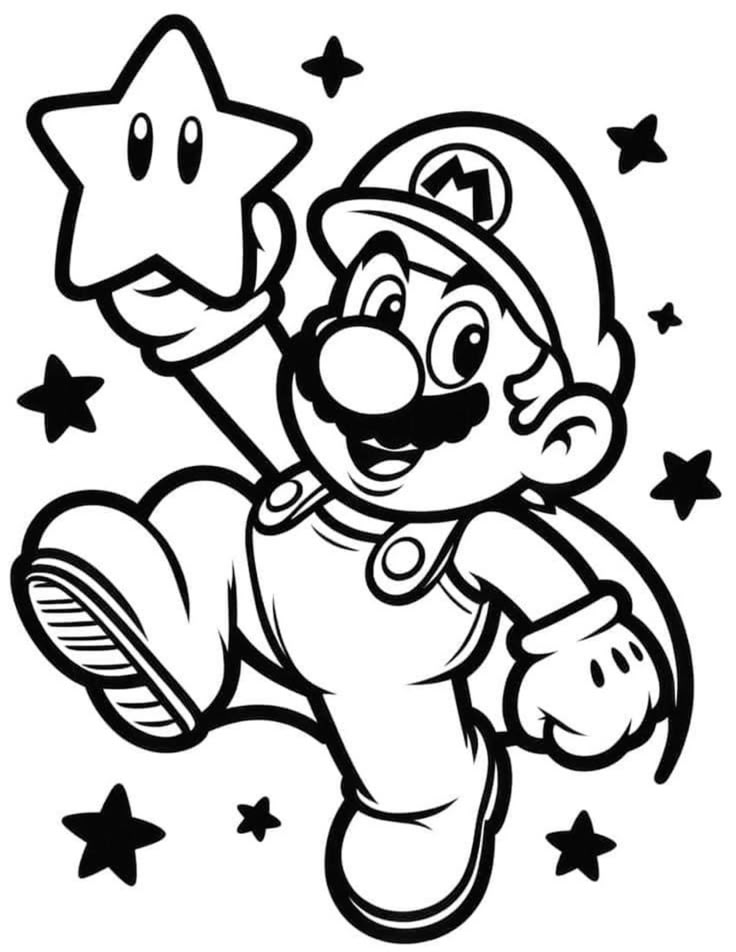 mario and luigi coloring pages - coloring sheets