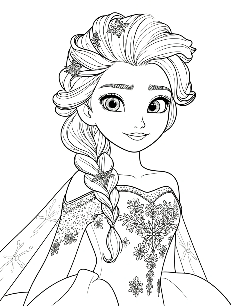 elsa and anna coloring pages - adult coloring books